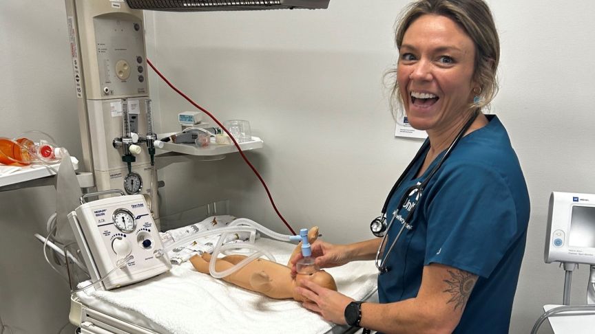 UniSC student on clinical placement